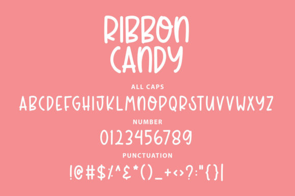 Ribbon Candy Font Poster 3