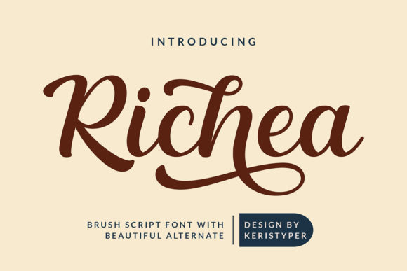 Richea Font Poster 1