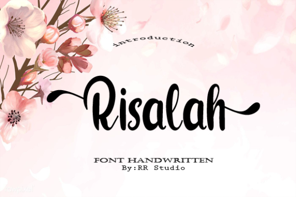 Risalah Font Poster 1