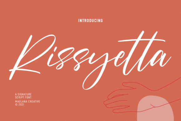 Rissyetta Signature Font Poster 1