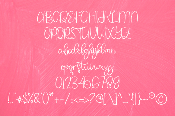 RisthaLove Font Font Poster 2