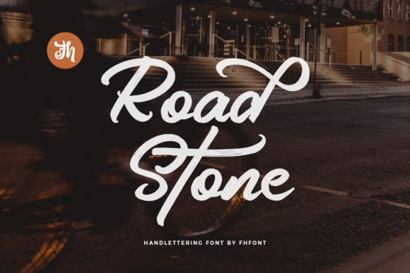 Road Stone Font Poster 1