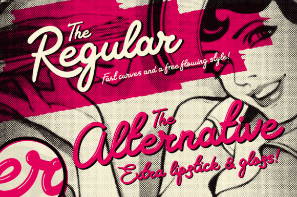 Rockabilly Romance Font Poster 12