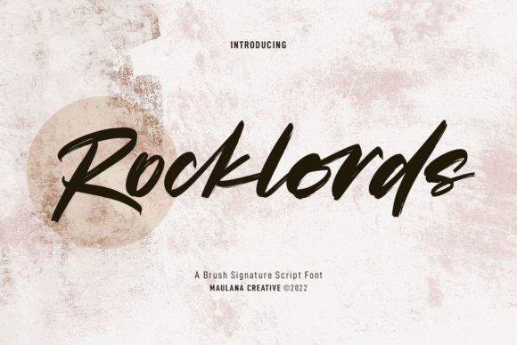 Rocklords Font Poster 1