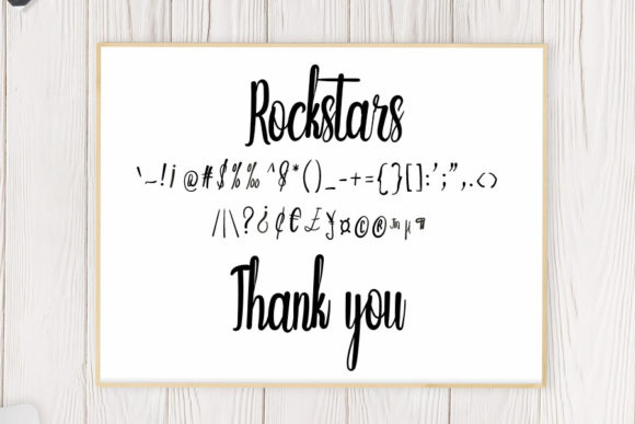 Rockstars Font Poster 6