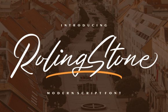 Roling Stone Font Poster 1
