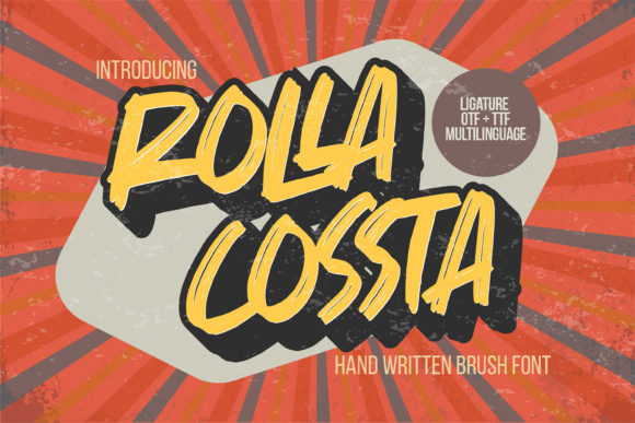 Rolla Cossta Font Poster 1