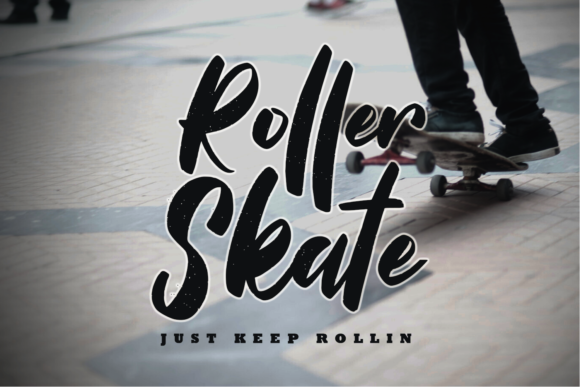 Roller Skate Font Poster 1