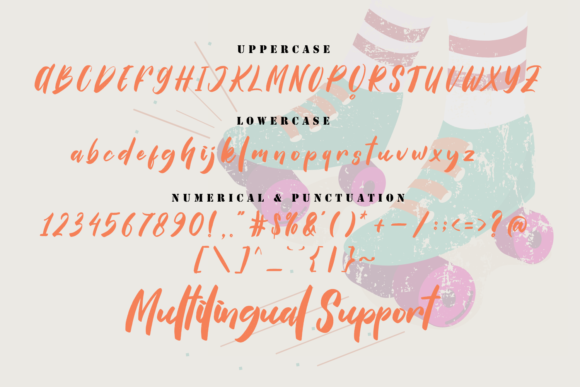 Roller Skate Font Poster 6