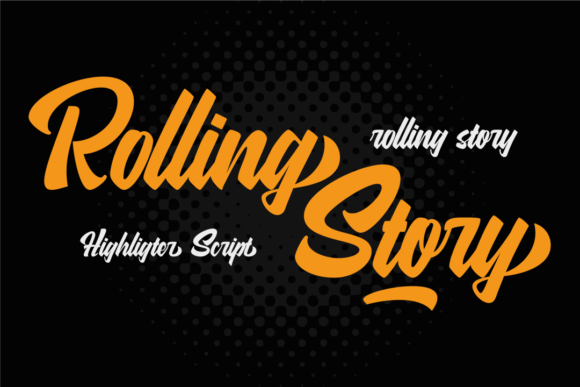 Rolling Story Font Poster 1