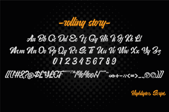 Rolling Story Font Poster 4