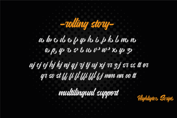 Rolling Story Font Poster 5