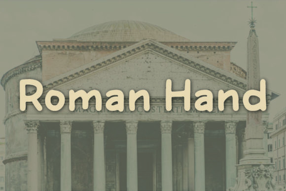Roman Hand Font