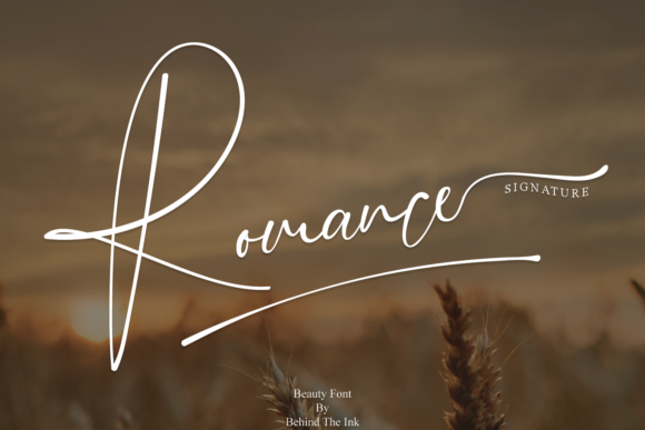 Romance Font Poster 1