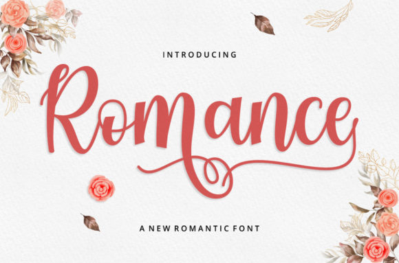 Romance Script Font Poster 1