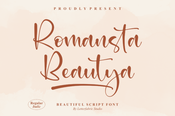 Romansta Beautya Font Poster 1