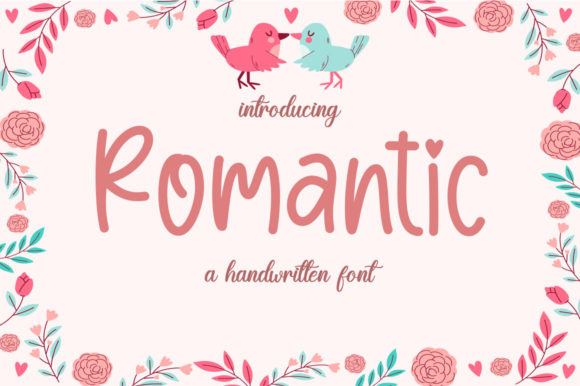 Romantic Font Poster 1