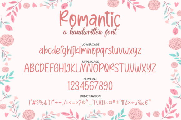 Romantic Font Poster 5