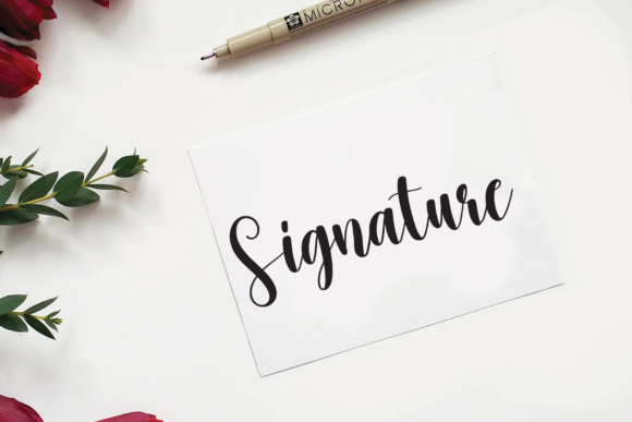 Romantic Font Poster 5