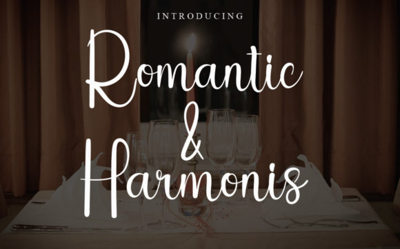 Romantic & Harmonis Font Poster 1