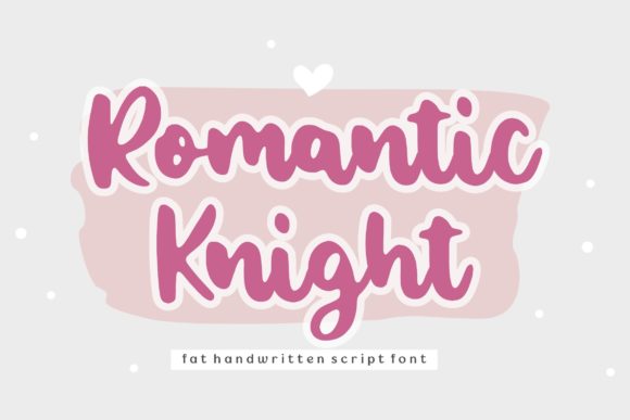 Romantic Knight Font Poster 1