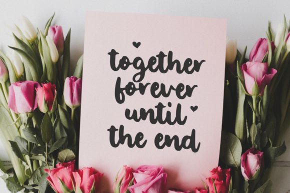 Romantic Knight Font Poster 5