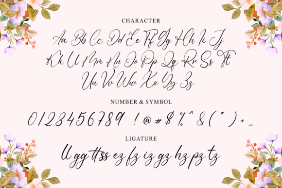 Romantic Rhapsody Font Poster 11