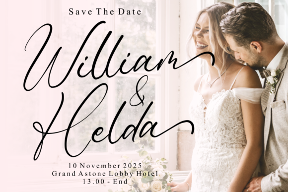 Romantic Rhapsody Font Poster 10