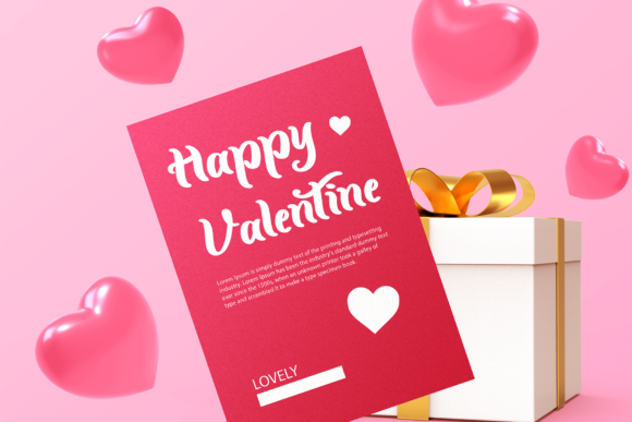 Romantic Valentines Font Poster 3