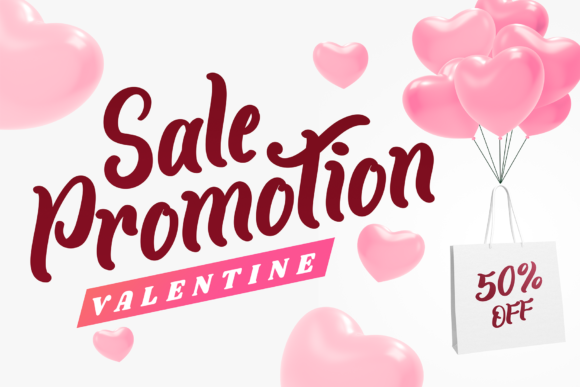 Romantic Valentines Font Poster 4