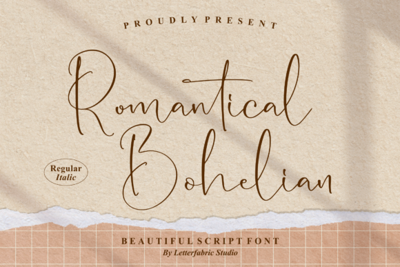 Romantical Bohelian Font Poster 1