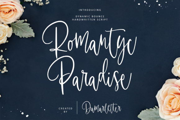 Romantyc Paradise Font Poster 1