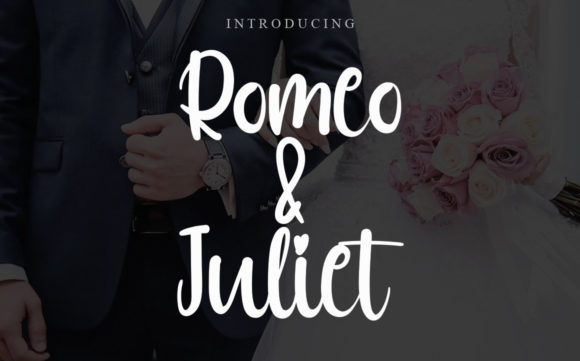 Romeo & Juliet Font Poster 1