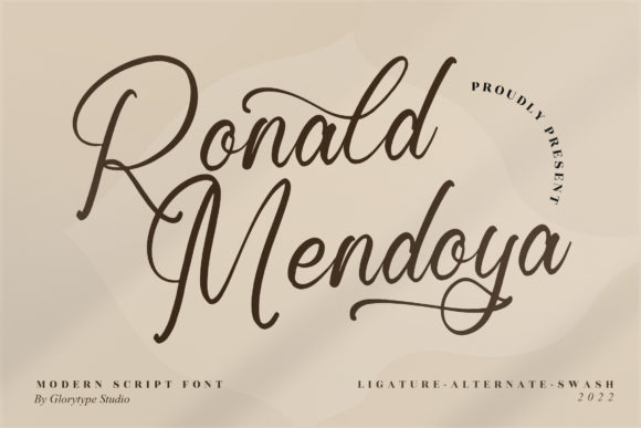 Ronald Mendoya Font Poster 1