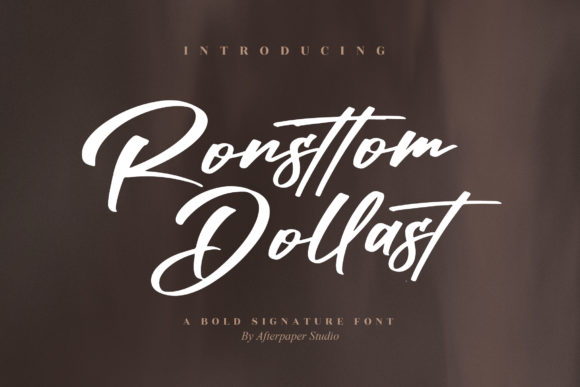 Ronsttom Dollast Font Poster 1