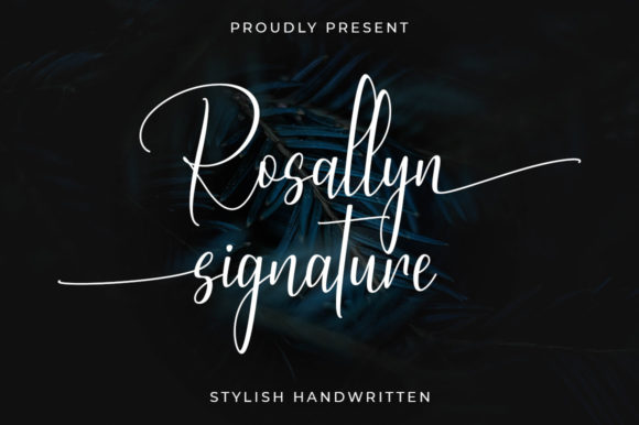 Rosallyn Signature Font Poster 1
