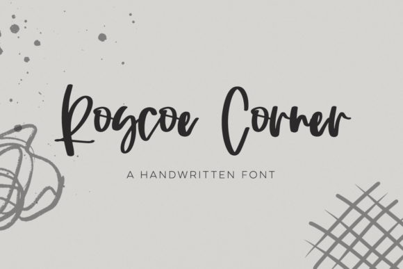 Roscoe Corner Script Font Poster 1