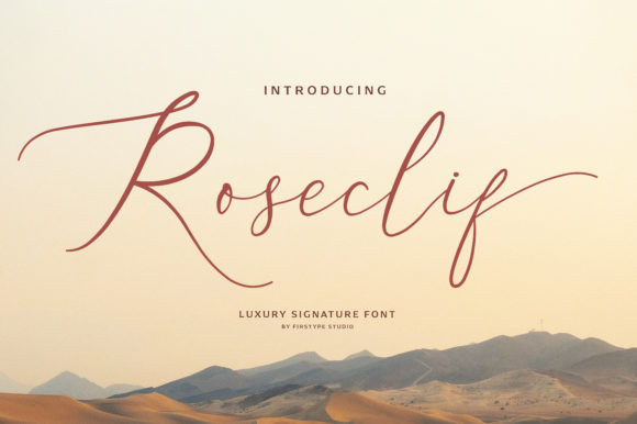 Roseclif Font Poster 1