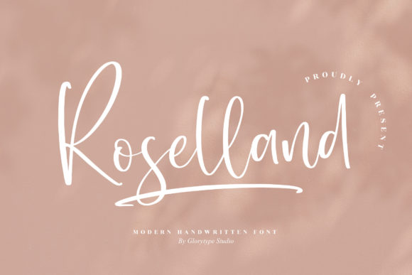 Roselland Font Poster 1