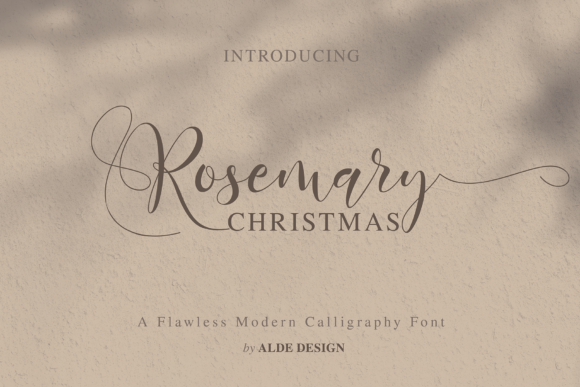 Rosemary Christmas Font Poster 1