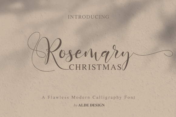 Rosemary Christmas Font