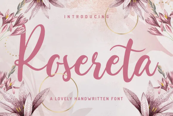 Rosereta Font Rosereta Font Poster 1