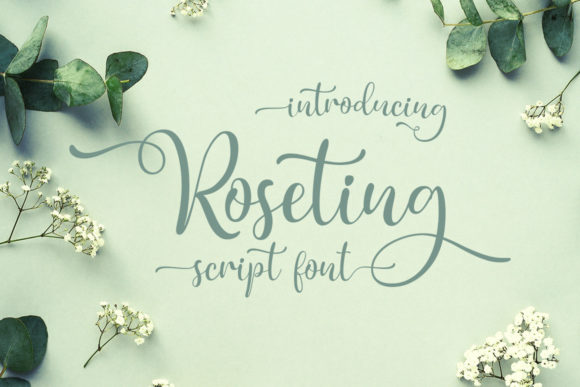 Roseting Font Poster 1