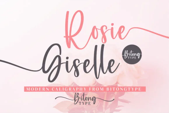 Rosie Giselle Font Rosie Giselle Font Poster 1
