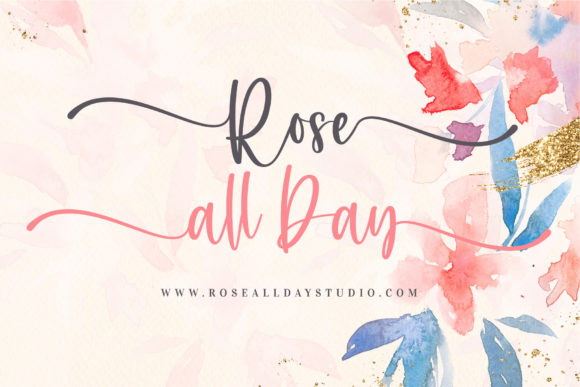 Rosie Giselle Font Poster 10