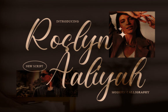Roslyn Aaliyah Font Poster 1