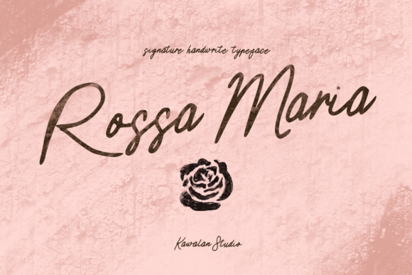 Rossa Maria Font Poster 1