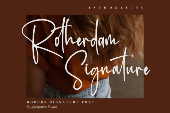 Rotherdam Signature Font Poster 1