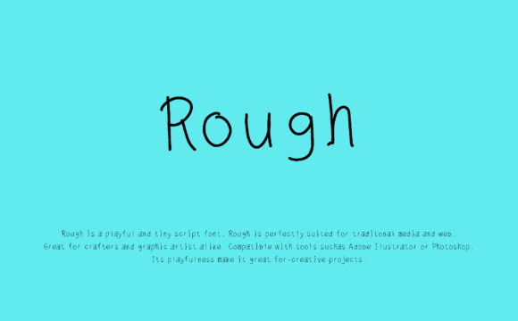 Rough Font Poster 1