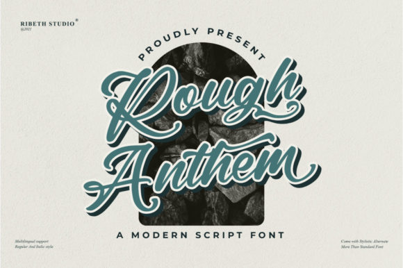 Rough Anthem Font Poster 1